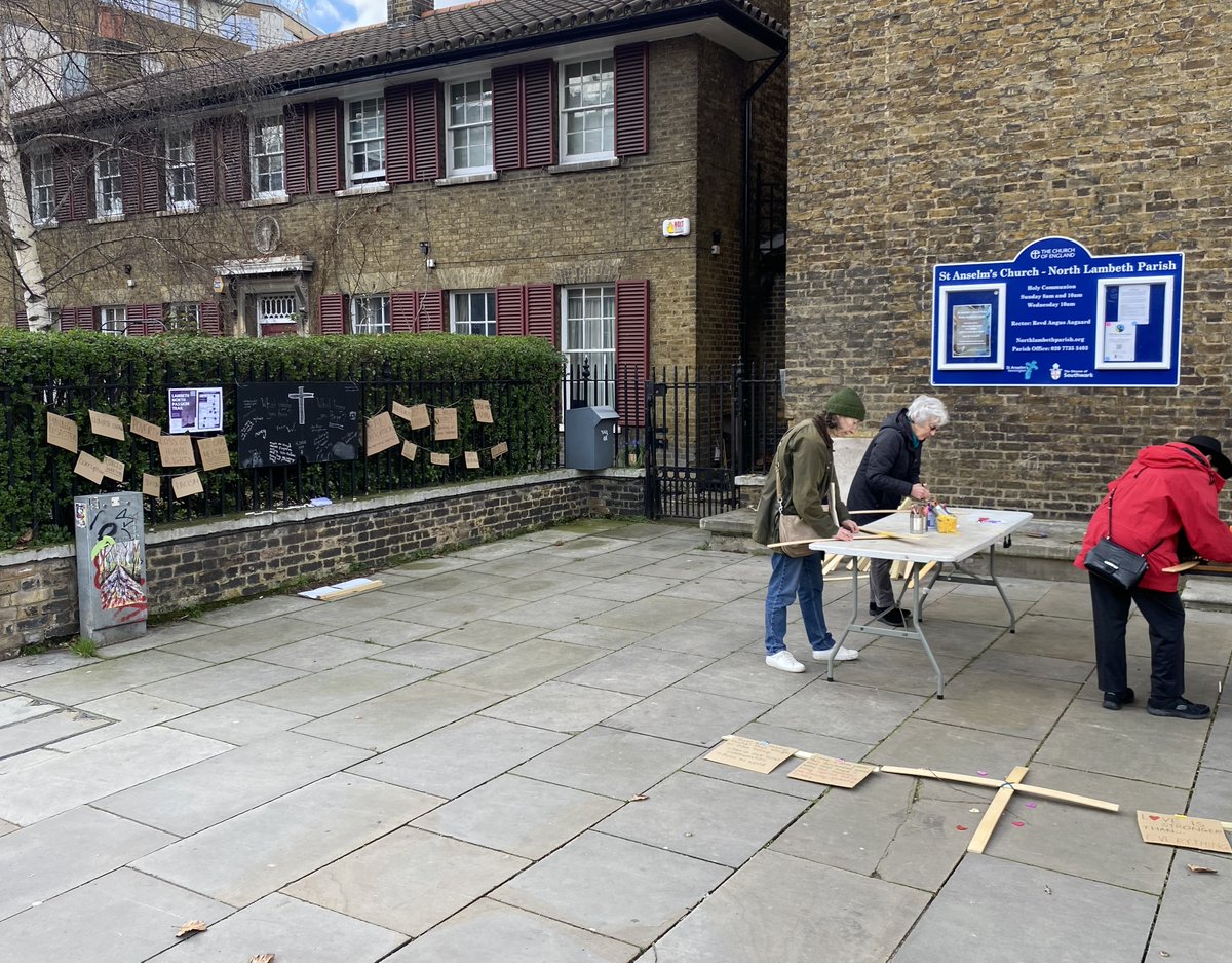 LambethTrail's tweet photo. Thank you Everyone who attended the #LambethPassionTrail! If you weren't able to attend, you can visit the Stations digitally on the website.  https://t.co/xbc9DEx9jb  There are #prayers, #readings &amp; #images from the trail, such as these snaps from @NorthLambParish. #Lent #Easter https://t.co/iQSewkmdfn