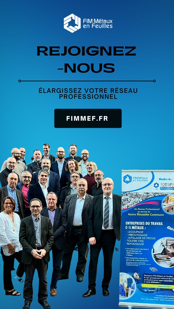 𝗟𝗲𝘀 𝗔𝘀𝘀𝗶𝘀𝗲𝘀 𝗡𝗮𝘁𝗶𝗼𝗻𝗮𝗹𝗲𝘀 𝗱𝘂 𝗧𝗿𝗮𝘃𝗮𝗶𝗹 𝗱𝗲𝘀 𝗠𝗲́𝘁𝗮𝘂𝘅, 𝘂𝗻 𝗿𝗲𝗻𝗱𝗲𝘇-𝘃𝗼𝘂𝘀 𝗶𝗻𝗰𝗼𝗻𝘁𝗼𝘂𝗿𝗻𝗮𝗯𝗹𝗲 𝗱𝘂 𝗙𝗜𝗠𝗠𝗘𝗙 !
Pour participer aux prochaines #réunions dédiées à la profession du travail des métaux, 𝗰𝗼𝗻𝘁𝗮𝗰𝘁𝗲𝘇-𝗻𝗼𝘂𝘀.