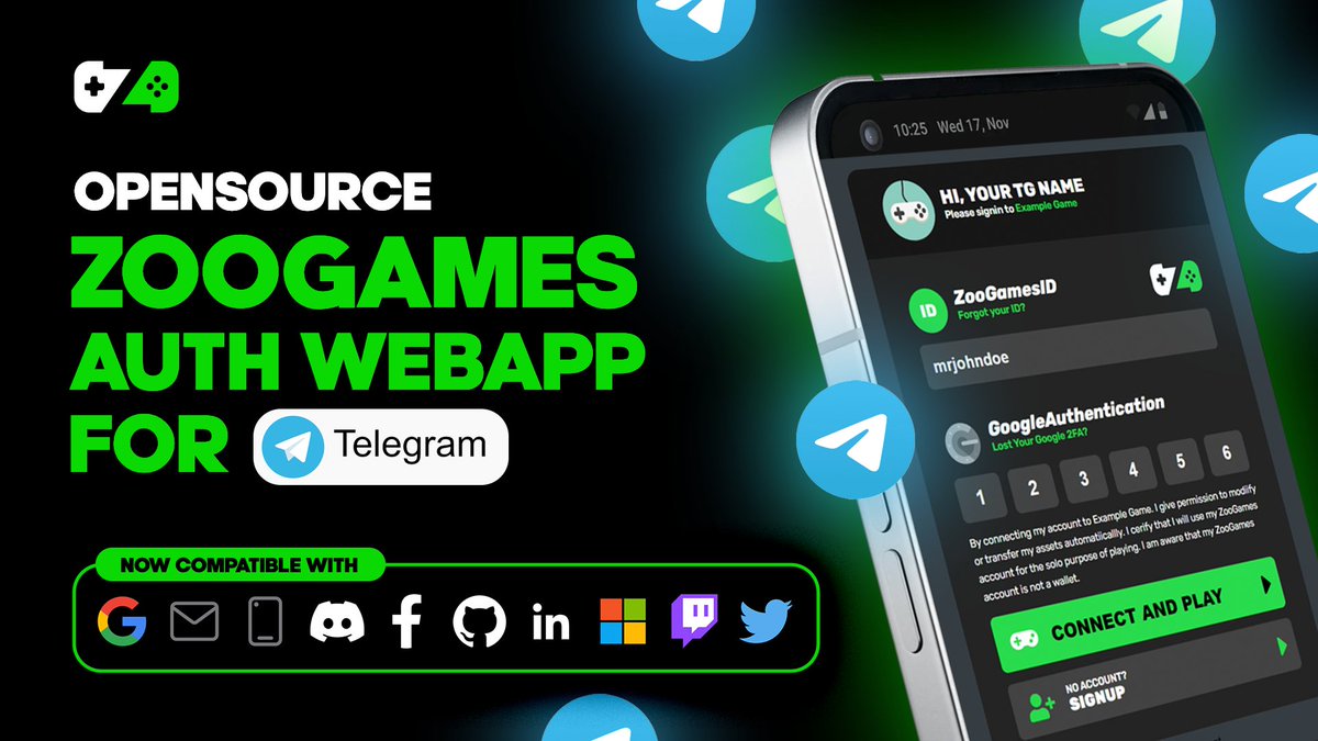 Introducing our latest open-source feature:

Connect your ZooGamesID to Telegram and access your gaming wallet with ease!

Developers, imagine the possibilities this opens up for #web3gaming applications! 🎮

Read more 👇

blog.zoo.one/revolutionizin…

#ZooGames $ZOO @ZooEcosystem