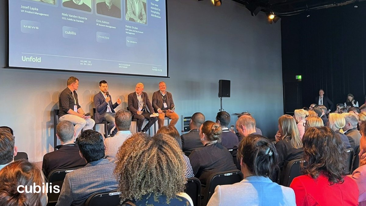 Cubilis's tweet photo. Today, we shared our insights on the future of hospitality distribution at Unfold Amsterdam by @MewsSystems. Let's keep innovating together! 🚀 https://t.co/A5bIE06rxA