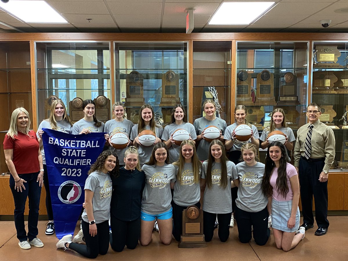 Thanks Farm Bureau for the presentation of commemorative basketball and continual support of Iowa HS Girls Basketball. <a href="/GlenwoodRams/">Glenwood Rams</a>