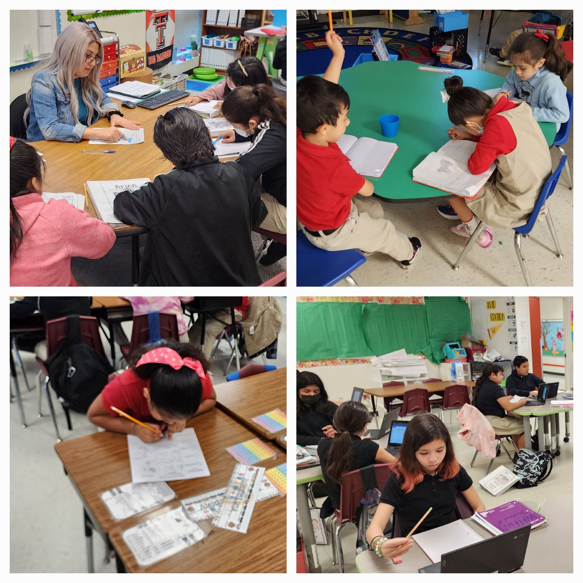 ChiefMRamirez's tweet photo. Sí se puede @botello_pl_es! Campus-wide evidence of students reading and writing, exemplars in every classroom, intentional and focused small group instruction, and a strong, positive culture and climate! #teamwork @dallasschools @LourdesGarduno3 https://t.co/Y9y9cmMIGk