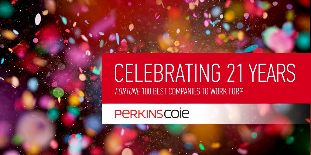 PerkinsCoieLLP's tweet image. 🏆 For the 21st consecutive year, @FortuneMagazine has named Perkins Coie among its 100 Best Companies to Work For®, ranking the firm No. 39 on its 2023 list. bit.ly/3ZI1hgS

#BestCompaniesToWorkFor #100BestCos #GPTWCertified #PerkinsCoie100BestCos @GPTW_US