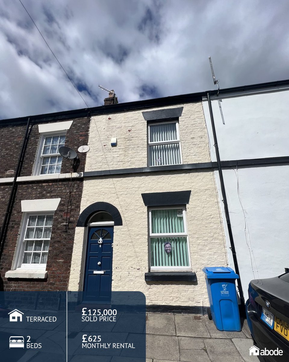 Abode_Invest's tweet image. Recently sold! 💰💰

Wrights Terrace, L15 📍

2 bed terraced home

💷 Sold for £125,000

📈 Monthly Rental income will be £625

All works quotes &amp;amp; overseen by Elizabeth

#invest #l15 #liverpool #house #investment #liverpoolestateagent