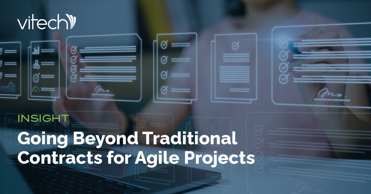 VitechSystems's tweet photo. Agile methodology is a flexible and collaborative approach to software development, and it needs a contracting process to match. Discover some important concepts and considerations for #Agile contracts in our latest Insight: https://t.co/XocBnBgUMU

#VitechSystems https://t.co/6pK31oyoTS