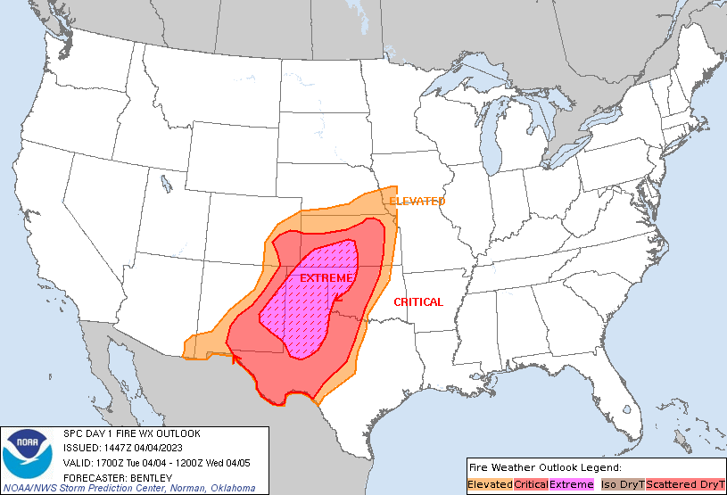 NWS Storm Prediction Center on Twitter "948am CDT SPC Day1 FireWX