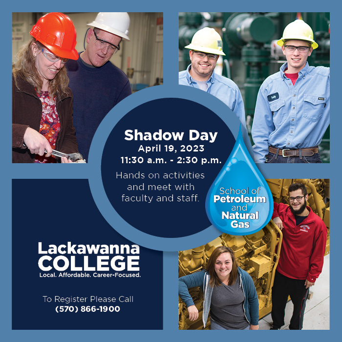 See what it’s like to be a student at our School of PNG at our PNG Shadow Day! On April 19 you’ll have the opportunity to tour our labs, meet with staff and faculty and so much more. You don’t want to miss it!

Contact Francine Kanyok to register: KanyokF@lackawanna.edu