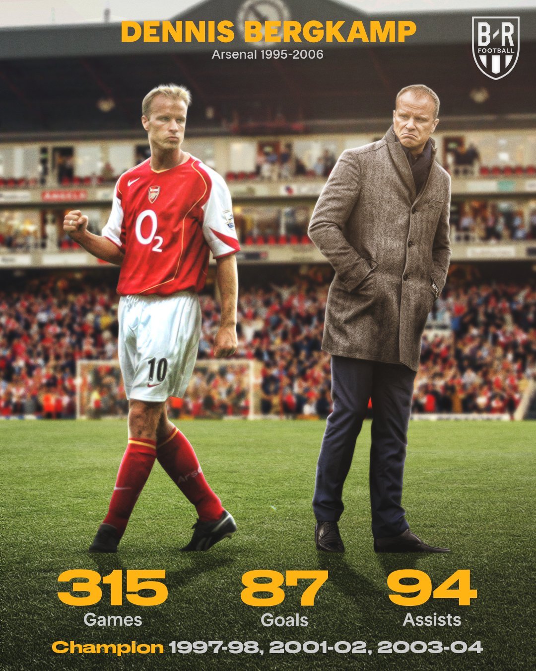 Happy 54th birthday to Arsenal legend Dennis Bergkamp  