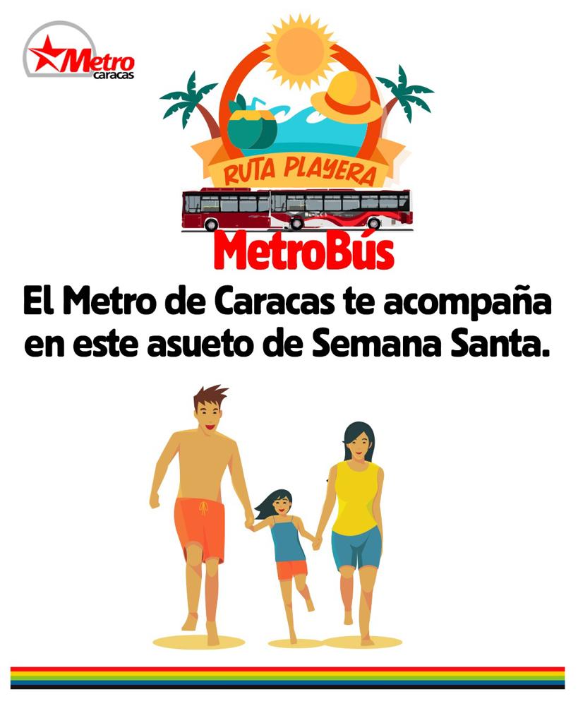 metro_caracas's tweet photo. El @metro_caracas te acompaña en este asueto de Semana Santa. Actívate con nuestra #RutaPlayera y disfruta del Balneario de #CamuríChico https://t.co/1eWE3lygTx