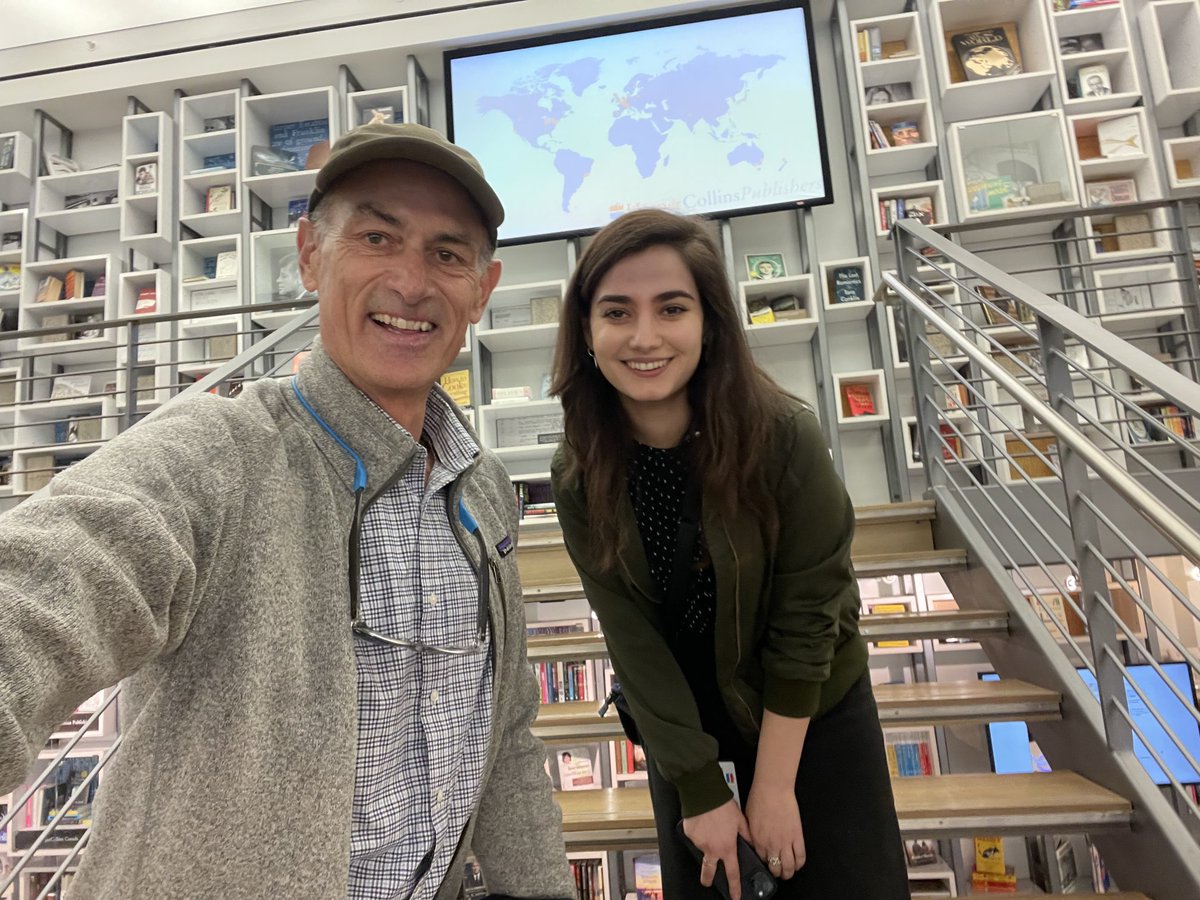 What a joy to drop by the mothership at ⁦<a href="/HarperCollins/">HarperCollins</a>⁩ to see my trusty editor Jessica Vestuto on the pub date of my book, #AmericanRamble. Onward and upward!