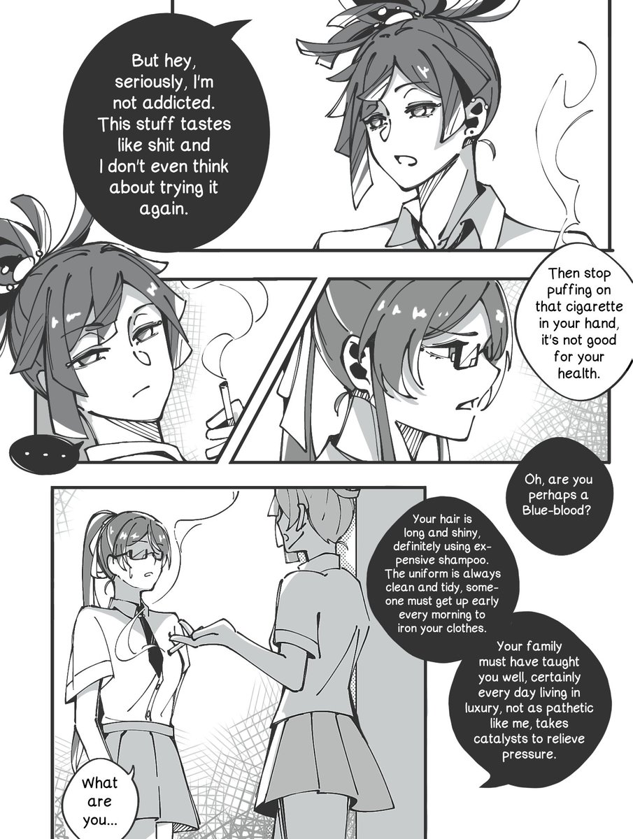 Par_Sato's tweet photo. #地獄楽ファンアート 
Yzgr highschool AU prt2: 
Grrrrr i luv them 🥲 https://t.co/qxLDupkIOc