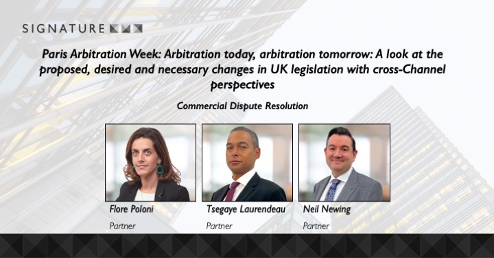 Partners @FlorePoloni, Neil Newing and Tsegaye Laurendeau’s discussion of proposed changes to the #Arbitration legislation in France and England & Wales during @ArbitrationWeek covered in @CDR_Magazine. Read the article here: bit.ly/3zvHcjj #PAW2023