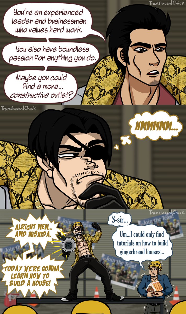 TranslucentChic's tweet photo. ✨Repost✨

Constructive Criticism

#yakuza #ryugagotoku #kiryu #majima #haruka https://t.co/ZpxOudPexk