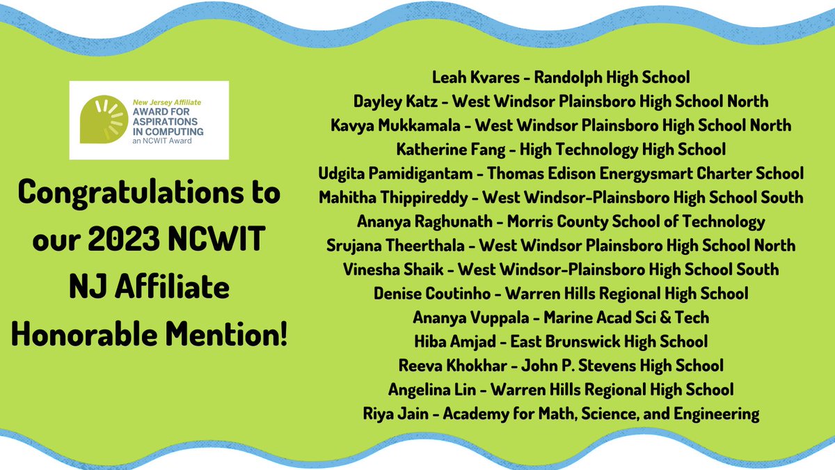 New Jersey Affiliate of NCWIT tweet media