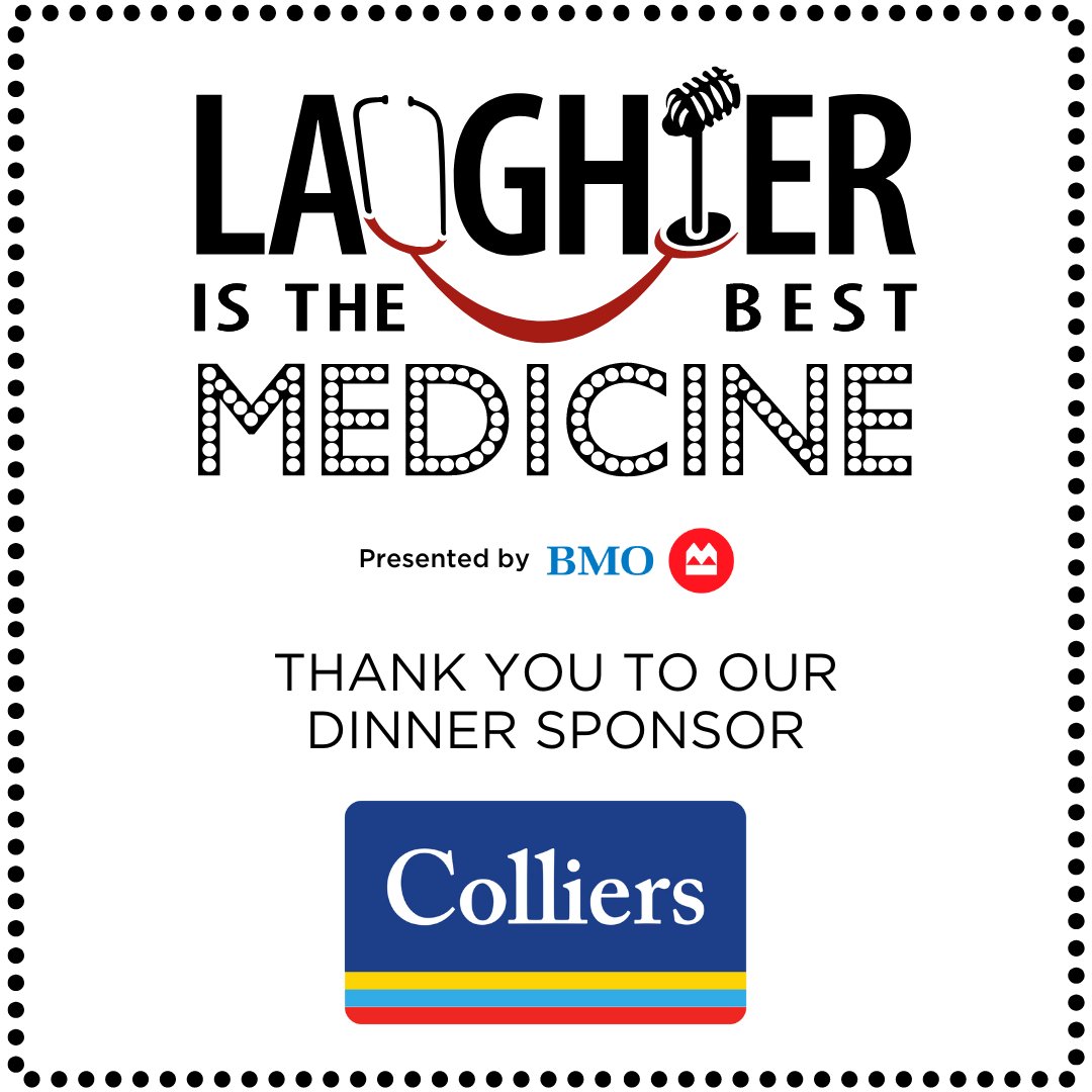 Delectable fare at the upcoming Laughter is the Best Medicine gala is brought to you by our dinner sponsor, <a href="/Colliers/">Colliers</a>. Prepare to be amused and get ready for a symphony on your taste buds when you join us at Laughter on May 13 at Beanfield Centre, Exhibition Place. #MGHLaughter