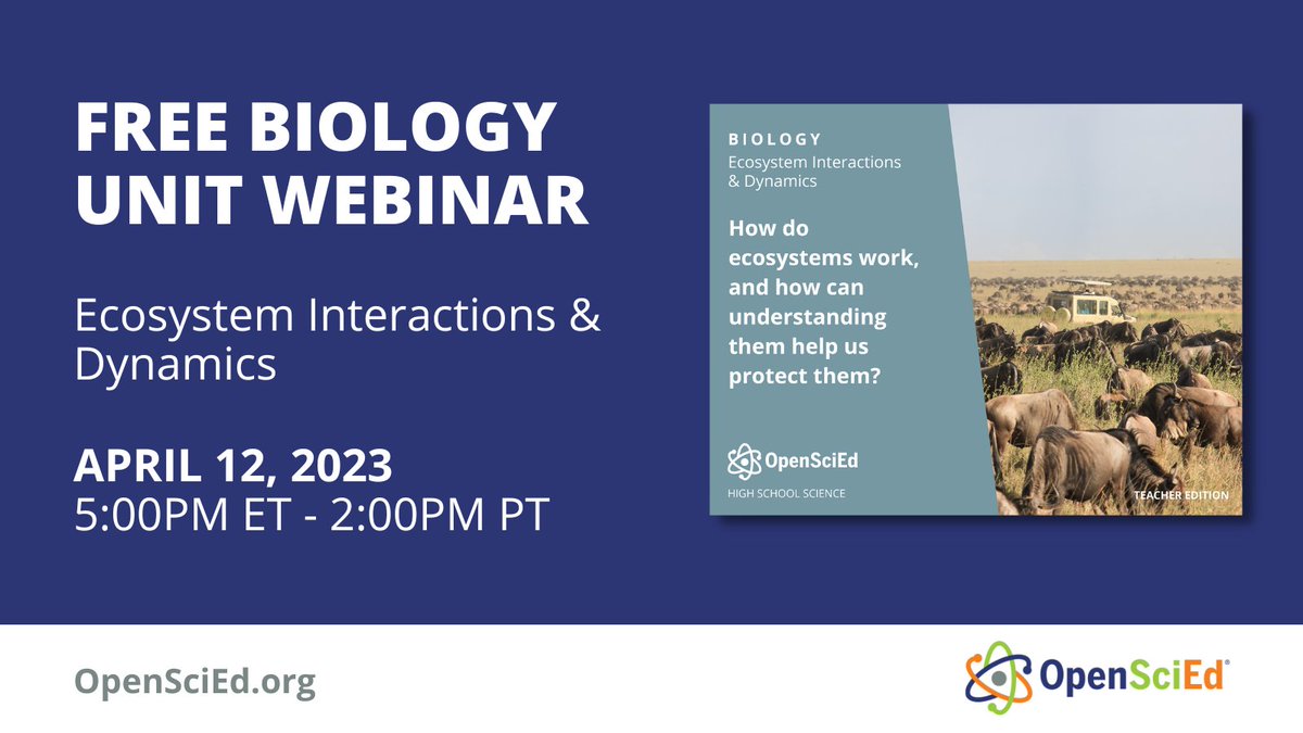 OpenSciEd tweet media