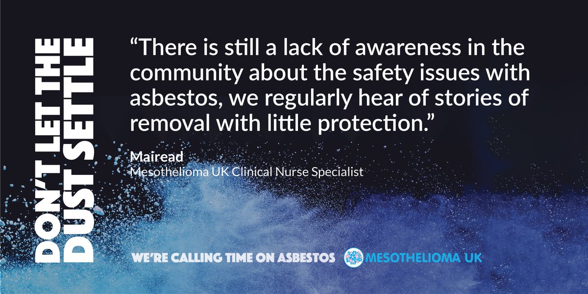 Make sure you know what to do if you suspect or know asbestos is present somewhere. Read how to keep yourself safe at work ow.ly/83TN50NvUEe and at home mesothelioma.uk.com/how-to-keep-yo…

#DLTDS #WereCallingTimeOnAsbestos #mesothelioma
mesothelioma.uk.com/dontletthedust…