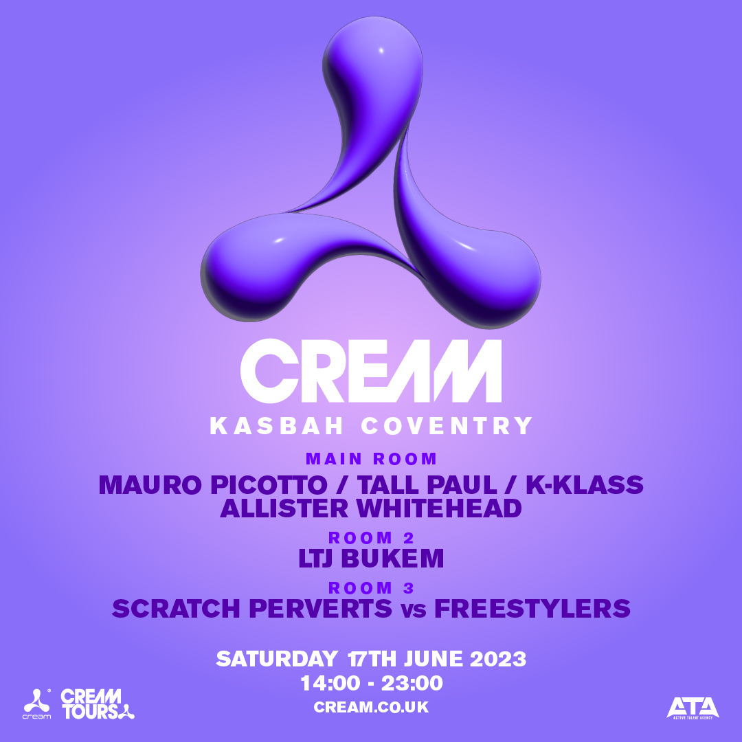 Cream (@officialcream) on Twitter photo JUST ANNOUNCED! Cream is coming to Coventry, Saturday 17th June at <a href="/KasbahCoventry/">Kasbah Nightclub</a>
Tickets on sale Thursday 6th April, 10am (BTS) JUST ANNOUNCED! Cream is coming to Coventry, Saturday 17th June at <a href="/KasbahCoventry/">Kasbah Nightclub</a>
Tickets on sale Thursday 6th April, 10am (BTS)