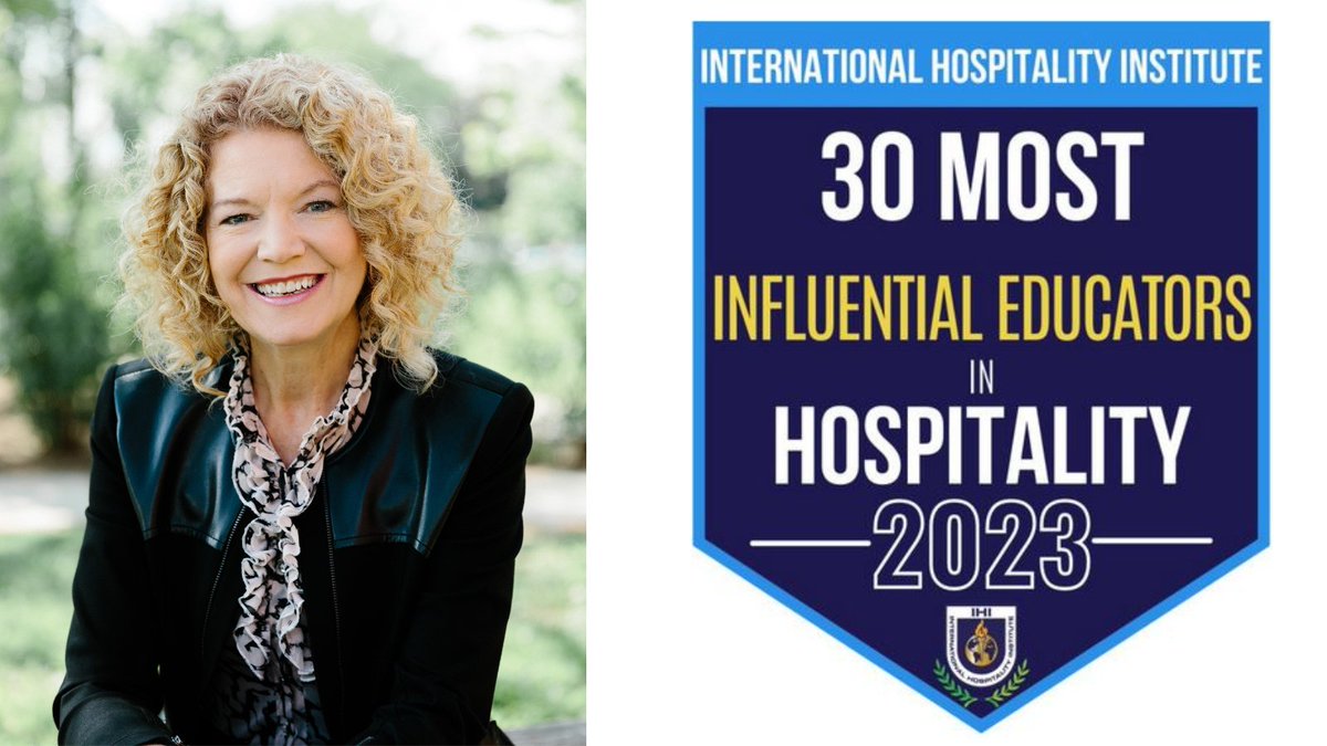 LangHFTM's tweet photo. Dr. Statia Elliot (@statia1) recognized on the International Hospitality Institute’s 30 Most Influential Educators in Global Hospitality for 2023.
Congratulations, Statia!! #HFTMProud
#LangHFTM #LangBusiness #UofG https://t.co/16QYGm8Ea9