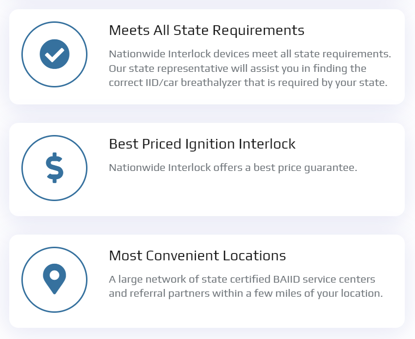 NationwideIL's tweet photo. Why choose Nationwide Interlock? 

-We meet all state requirements
-We offer a best price guarantee 
-We have the most convenient locations
-We have the most reliable devices 

Give us a call for a quote today. 

https://t.co/N3PfxSOO0a 

866-694-6099 https://t.co/LWd4zBZ7hI
