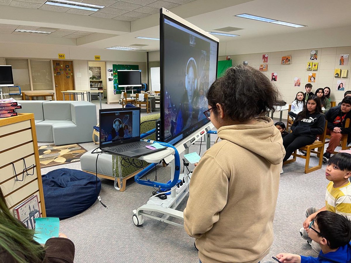 What a great start to National School Librarian Day! We zoomed with author Claribel Ortega and got to talk about our book club book Witchings with her! We had such a great time! @claribel_ortega #AmericasSchool <a href="/Scholastic/">Scholastic</a>