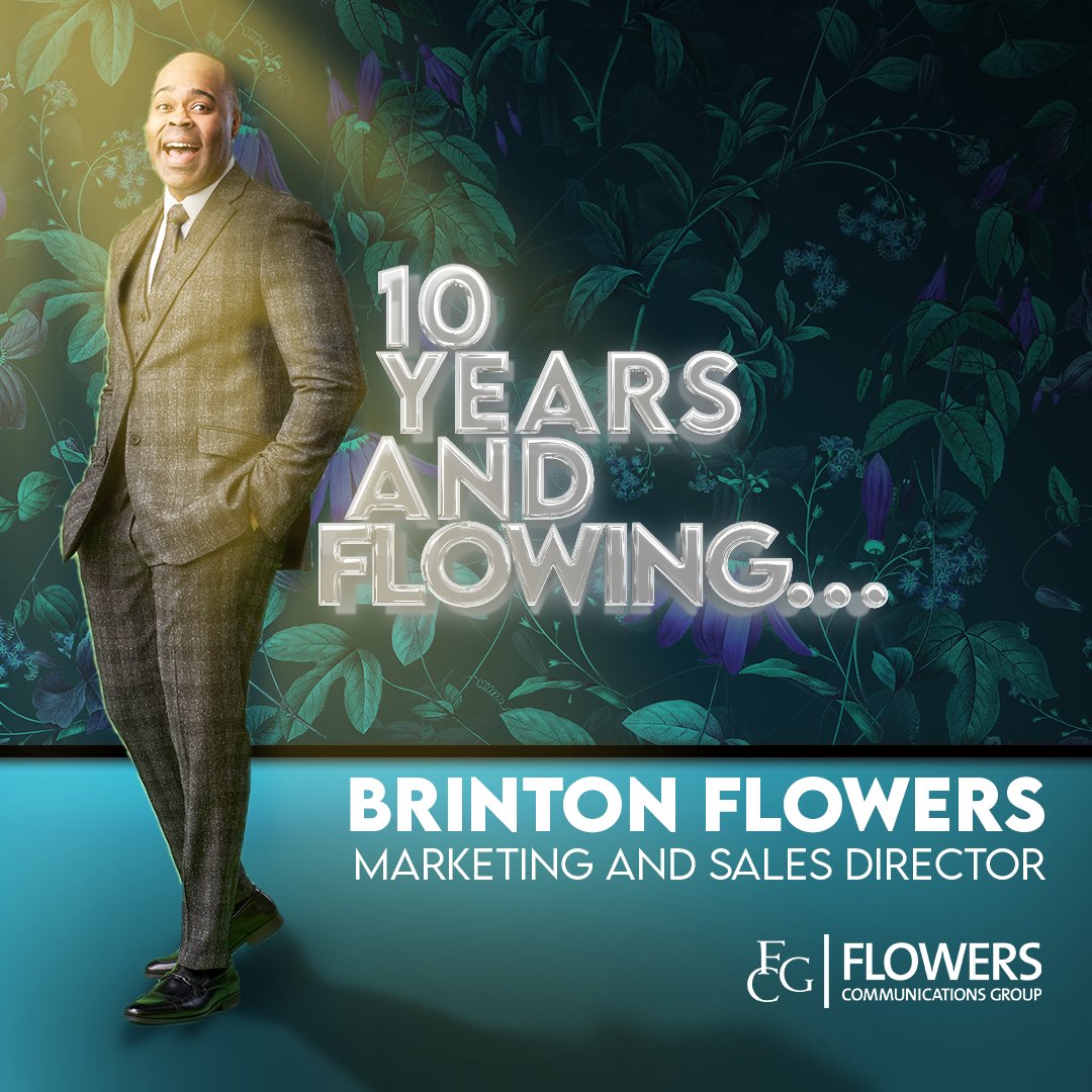 exploreFCG's tweet image. Congratulations to Brinton Flowers on 10 years of service! We celebrate and recognize your contributions over the past decade.  Here’s to many, many more years of service awards at 
FCG! #Prworkflow 
#Congratulations achieving this milestone, Brinton!
#agencylife
#explorefcg