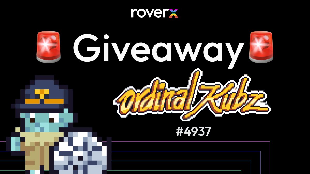 🎁 GIVEAWAY 🎁

Prize:
🏆 Ordinal Kubz #4937

To enter:
1️⃣ Follow <a href="/RoverX_io/">RoverX : Super-app for NFT degens</a>
2️⃣ Like ❤️ + RT
3️⃣ Tag the last NFT collection you bought into

Participate &amp; get a chance to win a <a href="/keung/">Keungz ❤️ WELL3</a> creation! 🎉

#OrdinalKubz
