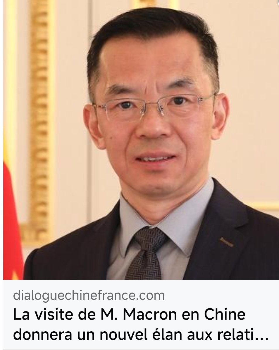 dialogueCHN_FRA's tweet photo. Cette visite donnera un nouvel élan au développement des partenariats stratégiques globaux Chine-France et Chine-UE dans la nouvelle ère, a déclaré l'ambassadeur de Chine en France... 👇
https://t.co/Rcx4JitiMr https://t.co/tW5VwD9IZs