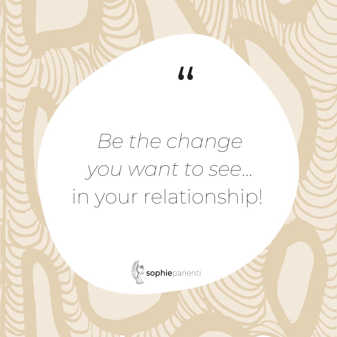 Be the change you want to see... in your relationship!
.
.
.
. 
#relationshipquotes #relationshipgoals #bethechange #motivationalquote #motivationalwords #positivequote #positivityquotes #positivewords #wellnesstips #mindfulnessquotes #gratitudequotes #meditationquotes #selflovet