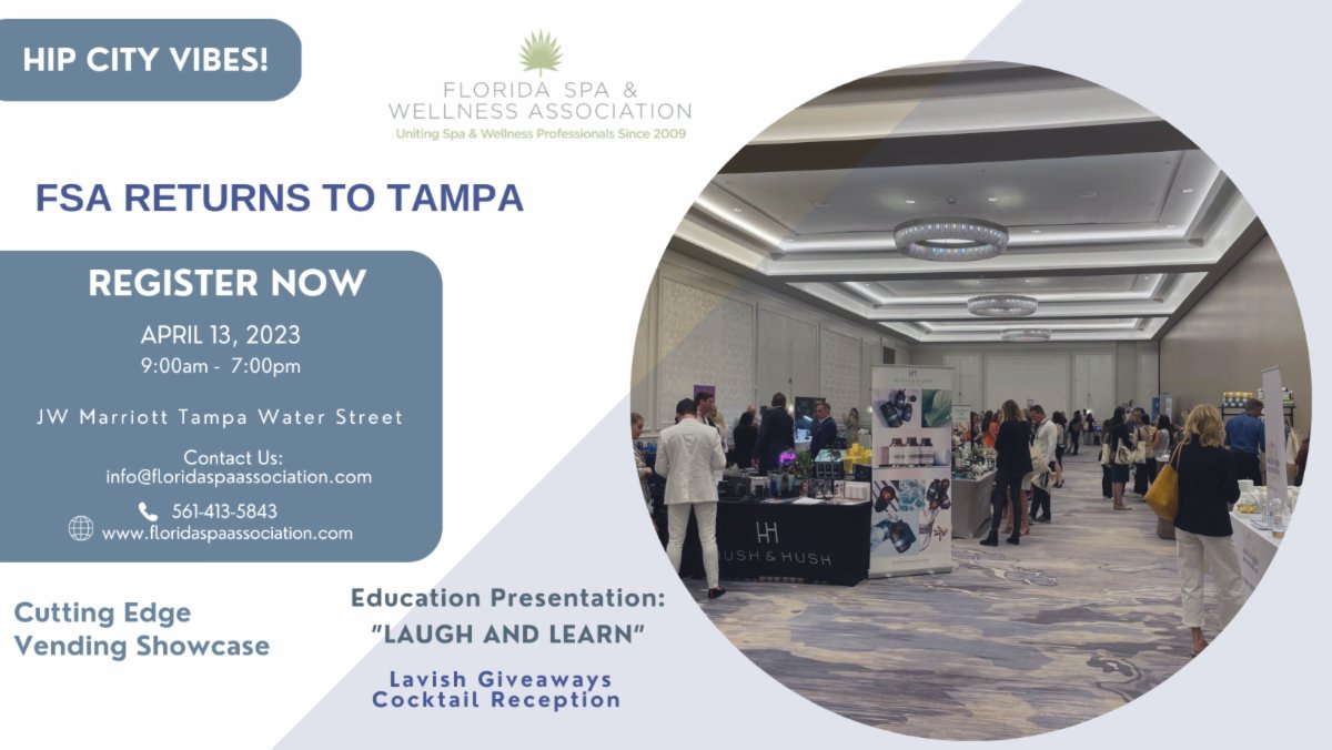 Let FSA open the door to a world of possibilities for your spa.  Take advantage of this opportunity to build powerful connections  and learn from industry leaders.  Join us at the FSA event....big surprise awaits you! Register now.
conta.cc/43ia7Ft