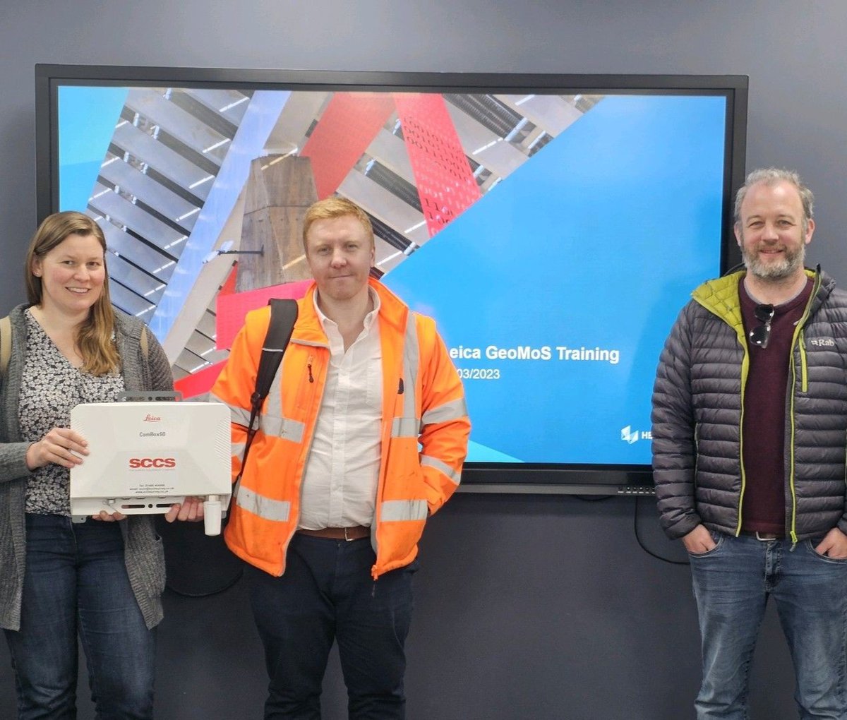 SCCSSURVEY's tweet photo. The Severn Partnership team visited us last week for some training on Leica GeoMos software with our monitoring specialist Craig-Lee Holt.

#GeoMos #Monitoring #Training https://t.co/GSdKgmpD8U
