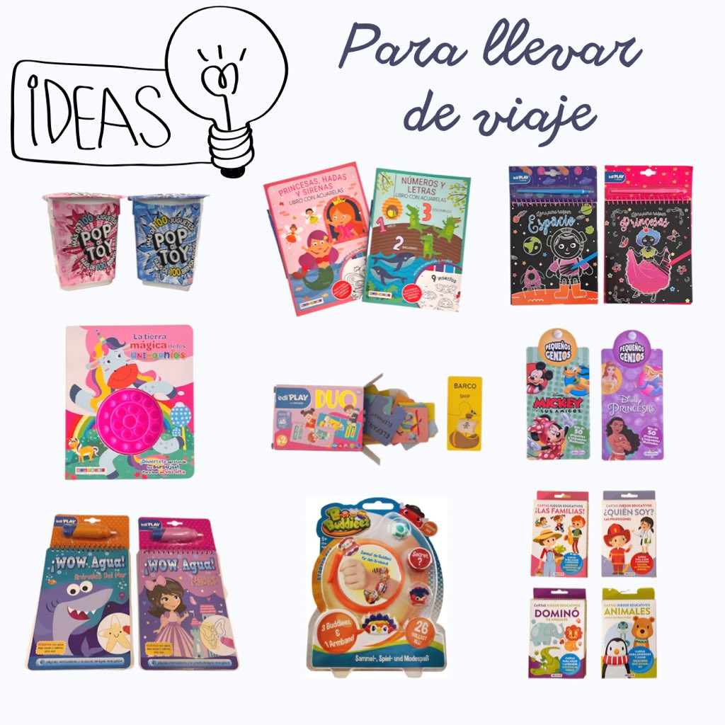 EDICARDS_GRUP's tweet photo. A veces los viajes ✈️ con los peques se hacen interminables y siempre va bien llevar encima algún recurso para cuando se hace muy largo el camino 🚇
Aquí os dejamos algunas ideas 💡
¡Buen viaje! 🚘💕
#edicardsoficial #edicards #jugueteseducativos #viajarconniños #viaje #juguetes https://t.co/Kyl2kJWYCj
