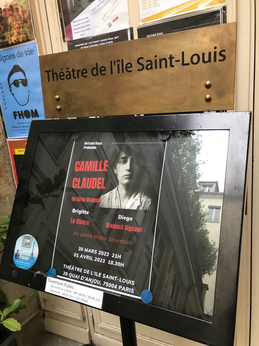 Camille Claudel 
Prochaine date : le 22 avril à 18h30 théâtre de l’île Saint Louis Paris
#monologue #actrice #theatre