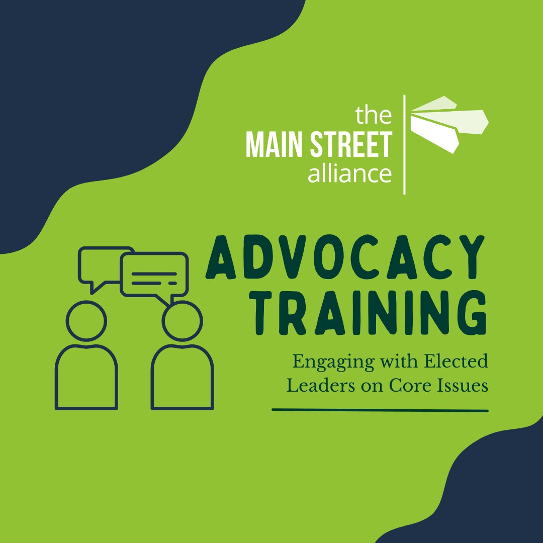 mainstreetweets's tweet photo. Attention MSA members! Have you signed up for our upcoming Advocacy training? Join us on April 12th @ 5 PM CT/ 6 PM ET for a training that will provide the information you need to conduct a successful meeting with elected officials at any level. Register: https://t.co/BU37UMaTTV https://t.co/lABVHYFk6V