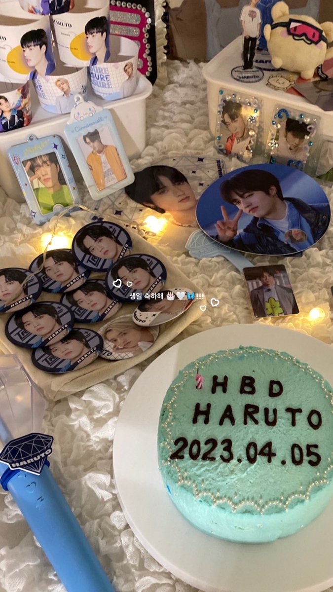harunyan_0331's tweet photo. はるくん19歳のお誕生日おめでとう🎂💓これからもずっとずっと大好きでいるよ➰♡だからこれからもずっとずっと応援させてね🎀
今年ももう現場決まってるのが本当に幸せでその日のために生きてるよ^^♡いつも沢山沢山はるくんの存在に助けられてます😿ありがとう🫶🏻
 #ハルト #ハルト誕生日 #TREASURE https://t.co/JBwzQ6bhO9