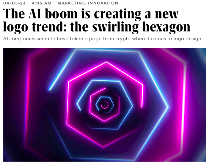 Today’s AI logos seem more concerned with signaling membership in the industry than projecting a distinctive brand image. Per <a href="/jibowie/">James I. Bowie</a> for <a href="/FastCompany/">Fast Company</a> #brandedenvironments #endtoendservices #digitalsolutions
hubs.ly/Q01K02Qx0