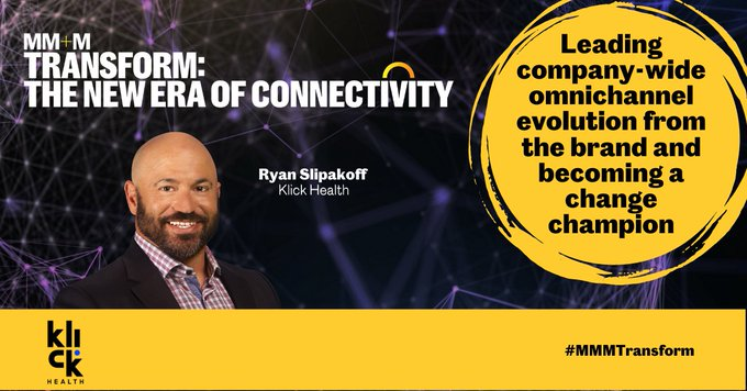 klickhealth's tweet photo. Today Ryan Slipakoff, Chief Transformation Officer at Klick Health, joins #MMMTransform to discuss the challenge of evolving a large organization from functional to customer-centric, and how that can be daunting.
https://t.co/kV0SPdFRe8 https://t.co/Nv72O2luvM