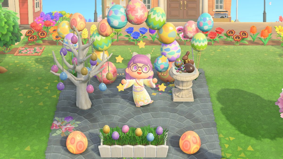 MrsCup91's tweet photo. Saturnia wishes you a happy easter! #AnimalCrossing #ACNH #NintendoSwitch https://t.co/ZsSnC8Kp88