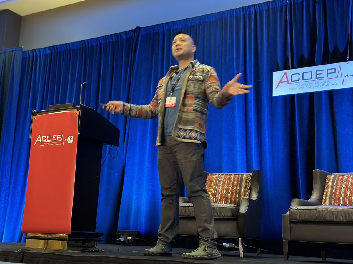 DrChrisER's tweet photo. @alvarezzzy opening our day #ACOEP2023 with a discussion on “Standing your scared ground …wellness 2.0“. EXCELLENT!!
#MedTwitter
#wellness
#safety1thinking
#mentalhealth
#safety2thinking
#selfcompasion
#MedStudentTwitter https://t.co/FjhXIYB2A2