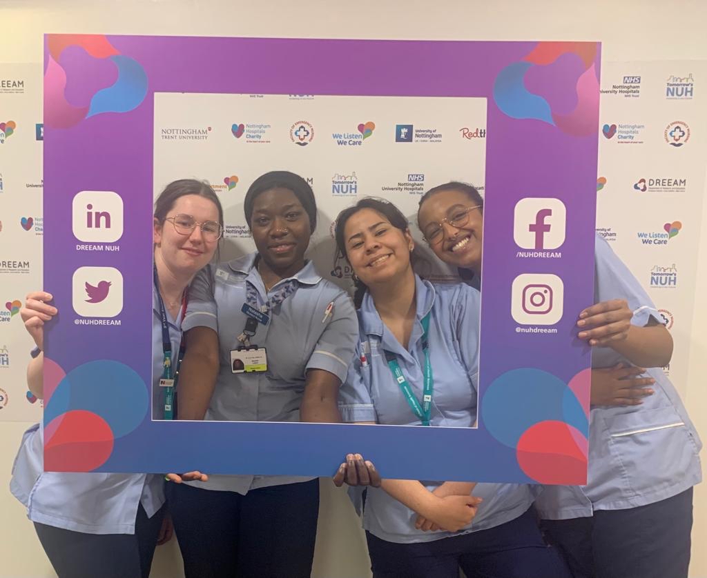 NUHDREEAM's tweet photo. Yesterday we welcomed our new management student nurses to the Emergency Department! We hope they love their placement! 💜
#futurenurse #EDnurse #emergencydepartment #DREEAM #healthcarecareers #healthcareprofessionals #learninganddevelopment #learningculture @TeamNUH https://t.co/dwvcX3PAhu