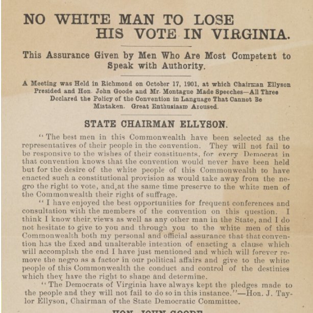 'Back to 1902' 👇

#VAGov #VoterSupression

search.lib.virginia.edu/sources/uva_li…