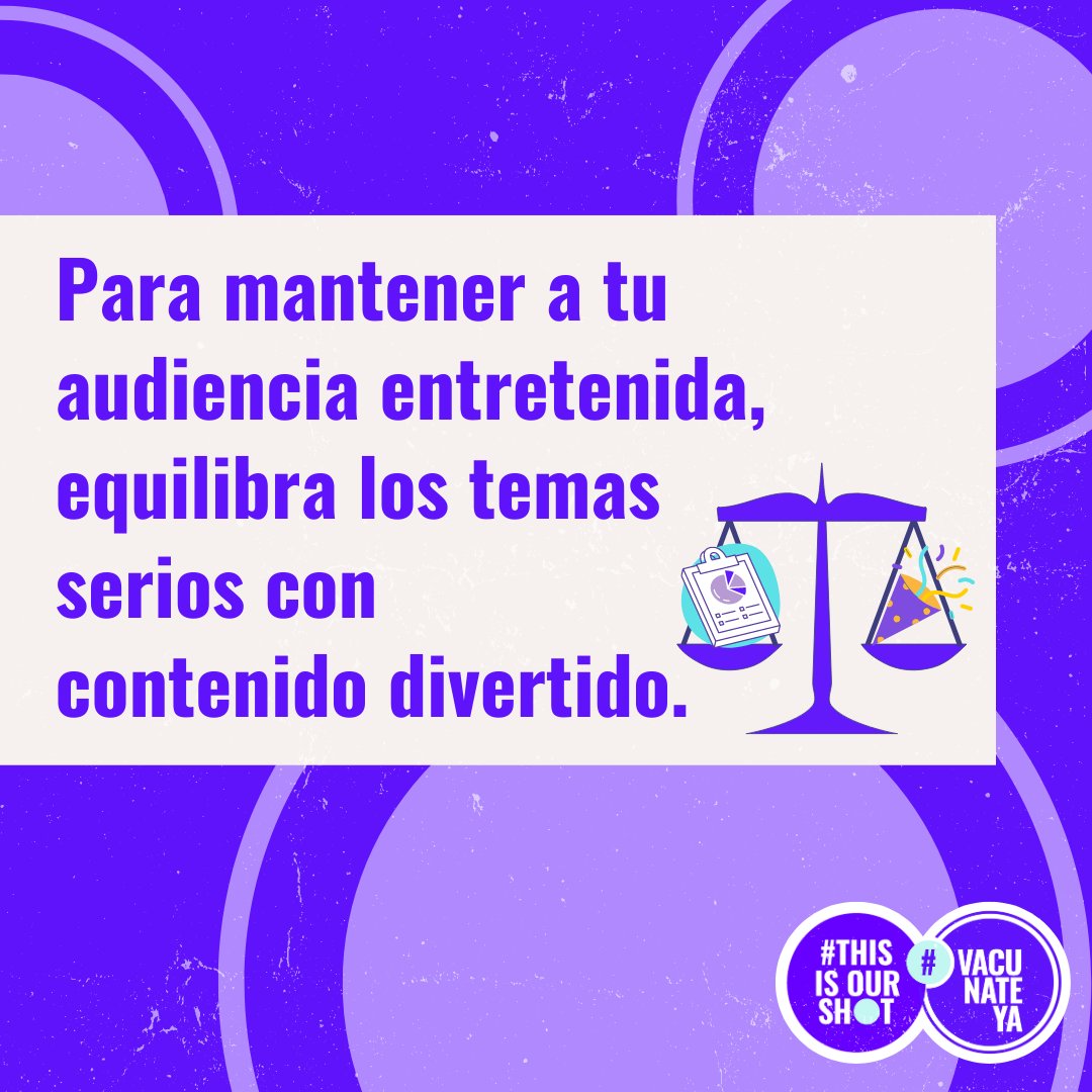 Es importante hablar sobre temas difíciles, pero debes equilibrar lo pesado con lo ligero. Si publicas algo sobre un tema fuerte, síguelo con algo positivo. De esta manera, tu audiencia se interesará en lo que tienes que decir, en vez de seguir deslizando.