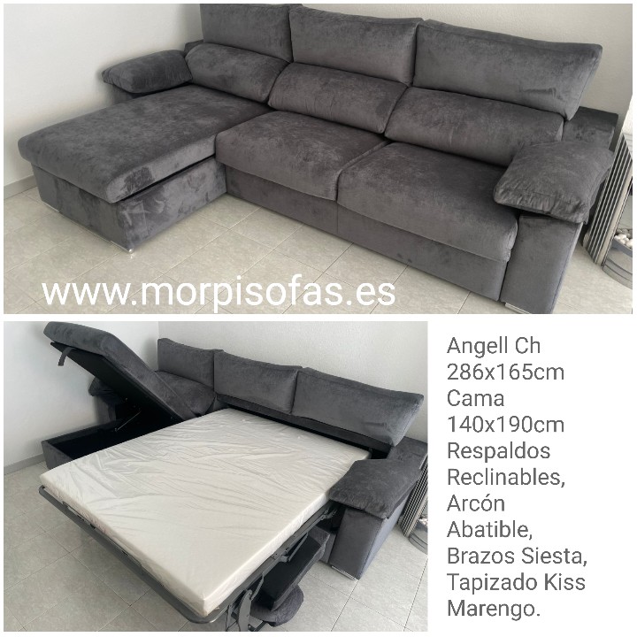 MorpiSofas's tweet image. Sofá Angell Ch 286x165 cm Cama 140x190 cm Sistema Apertura Italiana, Respaldos Reclinables, Arcón Abatible, Brazos Siesta, Zona Lumbar y Cervical, Tapizado en Tela Kiss C/ Marengo.
morpisofas.es
#morpisofas #sofas #sofascama #chaiselonguecama