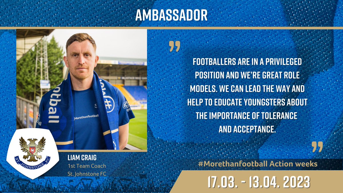 EFDN_tweets's tweet photo. This week, we start with four ambassadors from @StJohnstone and their thoughts, translated into quotes regarding the #Morethanfootball campaign.
Stay updated for the upcoming ambassadors!!
#efdn #wearemorethanfootball #csr #ambassador #CSRinfootball https://t.co/h2gWmomRKc