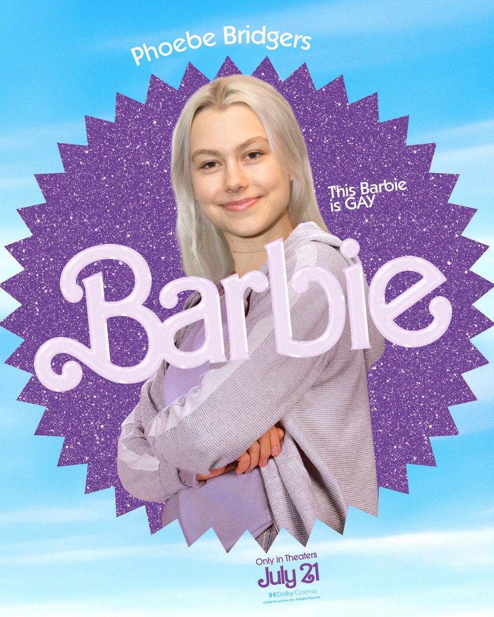 didphoebe's tweet photo. phoebe bridgers for #barbie https://t.co/3bZf5gvyl8