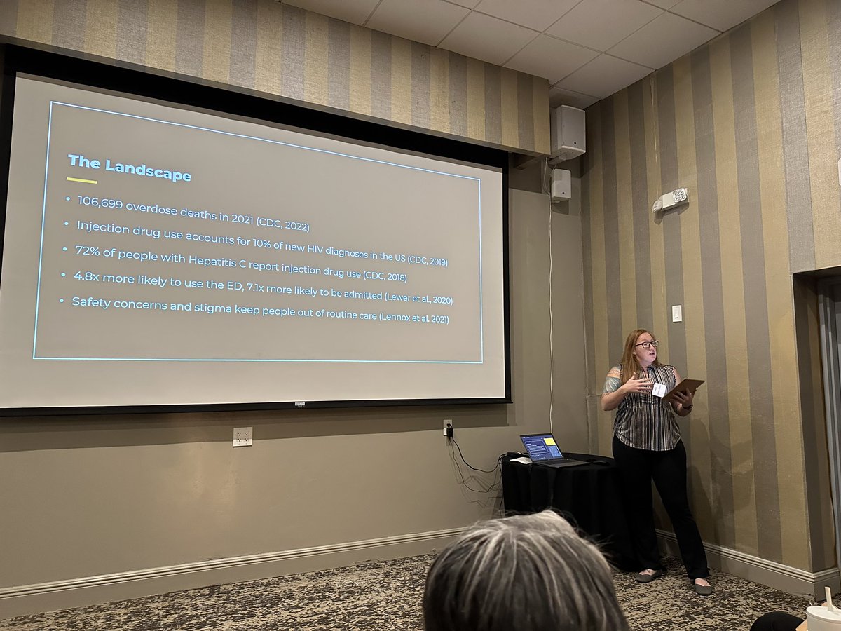 DrChristaCook's tweet photo. Listening to great presentation by @AislinnWoody as she discusses her research and the importance of supporting peer recovery workers. #ThetaEpsilon2023 https://t.co/YSx4WkhC6T