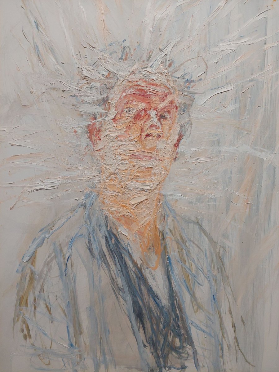 Erfgoed van de week: Willem den Ouden (1928), zelfportret in tegenlicht, ca. 1998, olieverf op paneel (collectie <a href="/MuseaZutphen/">Musea Zutphen</a>): erfgoedcentrumzutphen.nl/ontdekken/ontd…