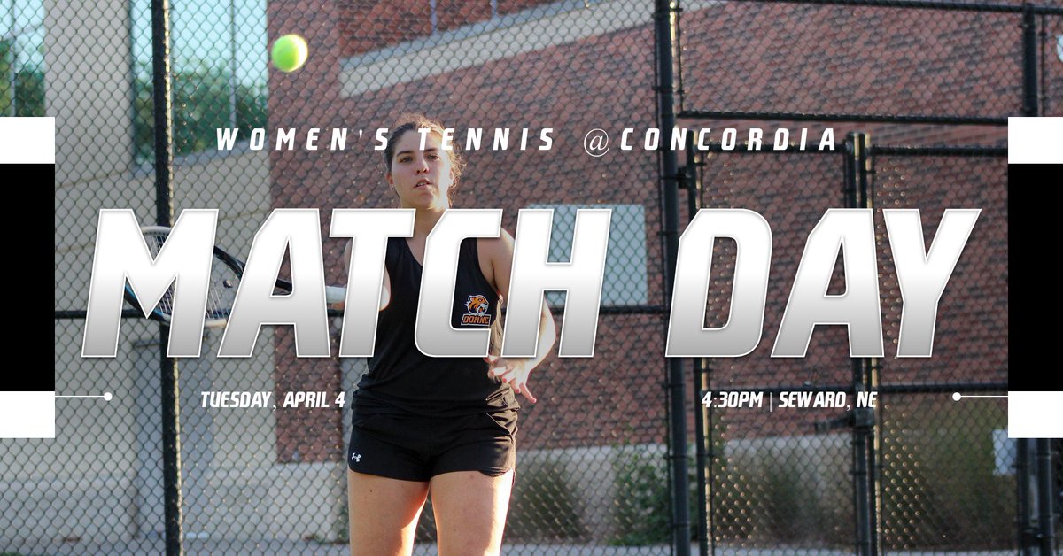#DoaneWTennis takes on Concordia today in Seward

🎾 First serve set for 4:30 PM