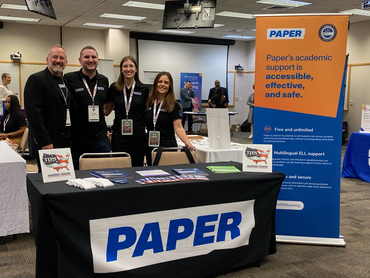 SarahAtPaper's tweet image. Join us at the 2023 Texas Tutor Summit for Leaders in San Antonio and learn more about Paper Learning's innovative approach to equitable educational support! #TexasTutorSummit #PaperLearning @ESCRegion20