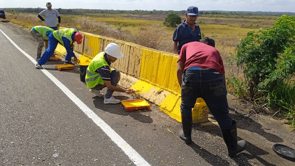 mppop_monagas's tweet photo. #Enterate En cumplimiento de las instrucciones del Presidente Nicolás Maduro, el #MPPPOP Monagas realiza trabajo de aplicación de pintura en paso carretero a 2 kilómetros del puente de ingreso a la autopista la vinotinto.
#SemanaMayorEnAmor
@MPPOP_OFICIAL
@GRaulparedes https://t.co/XimiS0Ahdb